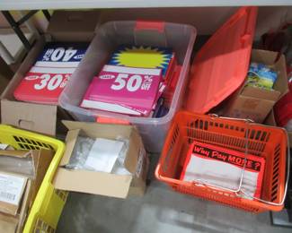 TONS of retail store supplies