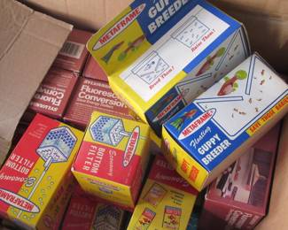 Old stock guppy breeder , filters and more