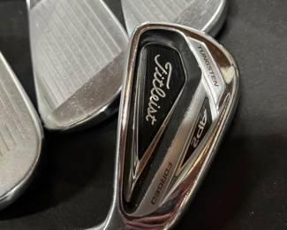 Titleist 716 AP2 Forged Irons 4-PW - Stiff Flex
$425.00

Men's Right-Handed Forged Irons
4 Iron through PW (7 clubs total) - Standard lofts and lie (PW 46 degree)
Project X Rifle 5.5 Stiff Shafts
Superstroke Grey Grips - Standard Size (5-PW); Factory Titleist Grip - Standard Size (4 Iron)

Preowned clubs in great condition that have been meticulously maintained. Clubs are authentic and have serial numbers as shown in photos.