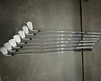 Titleist 716 AP2 Forged Irons 4-PW - Stiff Flex
$425.00

Men's Right-Handed Forged Irons
4 Iron through PW (7 clubs total) - Standard lofts and lie (PW 46 degree)
Project X Rifle 5.5 Stiff Shafts
Superstroke Grey Grips - Standard Size (5-PW); Factory Titleist Grip - Standard Size (4 Iron)

Preowned clubs in great condition that have been meticulously maintained. Clubs are authentic and have serial numbers as shown in photos.