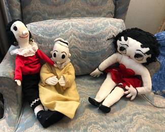 Hand made Olive Oil, Popeye, and Betty Boop.