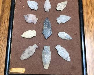 Arrow Points from Juanita River Perry County Pennsylvania.