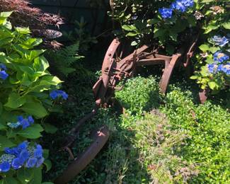 Rusty Farm Equipment Decor