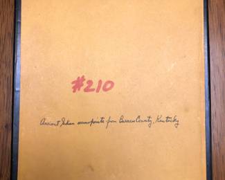 Inscription on back of Arrow points from Kentucky.