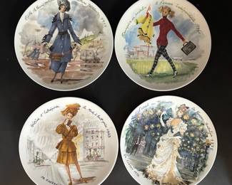 DArceauLimoges Les Femmes Du Siecle Plates