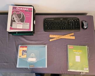 Asst. Binders, Wireless Mouse, Keyboard