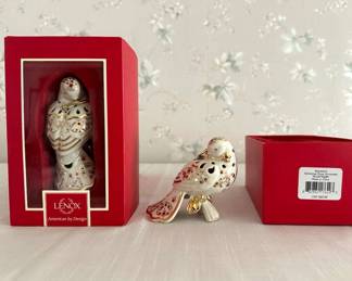 Lenox Bejeweled Christmas Dove Ornaments