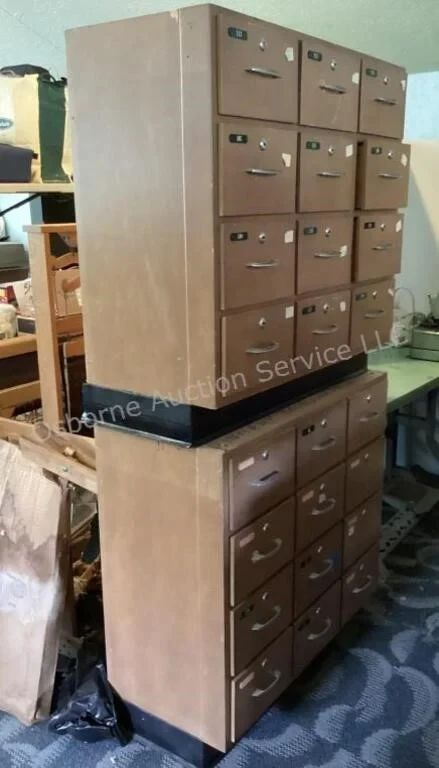 Several wood storage cabinets available in sale