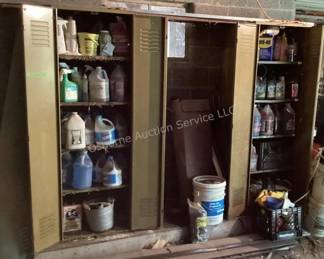Metal cabinets & shop supplies