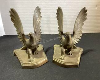 Brass eagle bookends