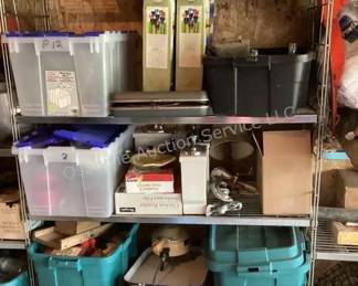 Storage items in barn