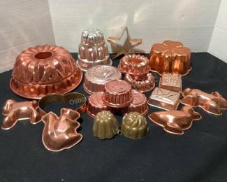 Copper kitchen molds
