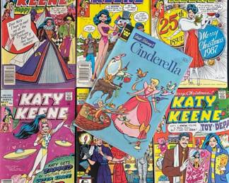 1980s Vintage Katy Keene Archie Romance & Cinderella Comic Books