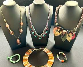 Fall Colored Beaded Necklaces & Bracelets Including Hilary London
