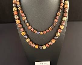 Bohemian Glass Necklaces & Pierced Earings #3