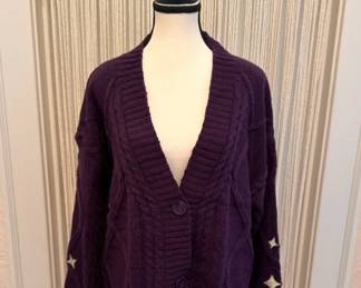 NEW Taylor Swift Purple Speak Now Cardigan Size M/L