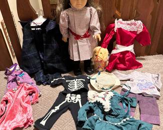 RETIRED American Girl Samantha, puppy and outfits.