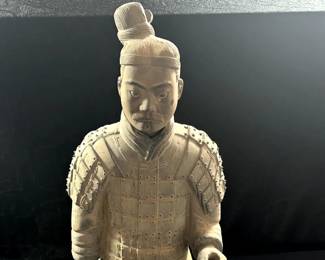 Terracotta Chinese Warrior Statue 23 inches tall. Handmade in China