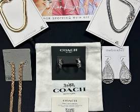 NEW Designer Pierced Earrings & Bracelets: Coach, Sterling Forever, Marlyn Schiff