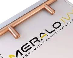9 NEW Meralo Ivy Rose Gold Copper Modern Cabinet Pulls