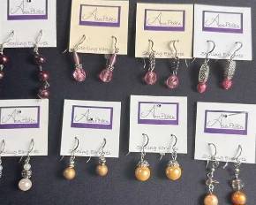 8 Pair Ann Peden Sterling Silver Wire Earrings