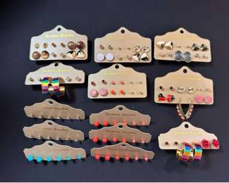 54 Pair Carded Stud Earrings