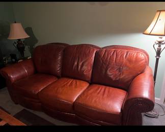 Leather couch 