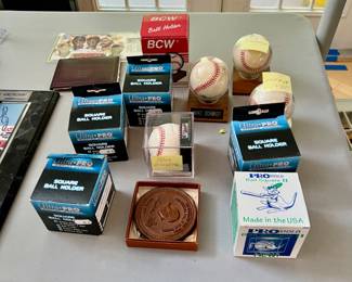 Signed baseballs with COA’s