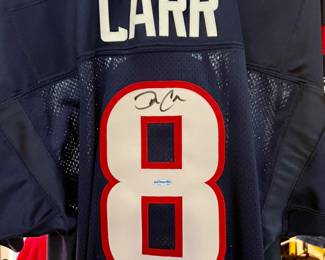 David Carr signed jersey