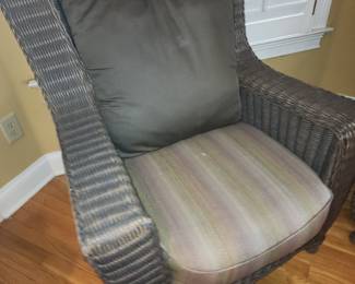 1 of 2 Wicker Chairs