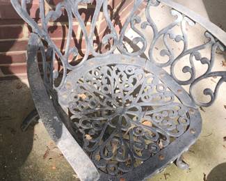 2 of 2 Cast Iron Chairs