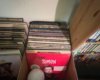 vinyl, albums, records big boxes