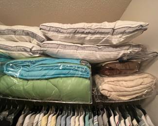 pillows and blankets