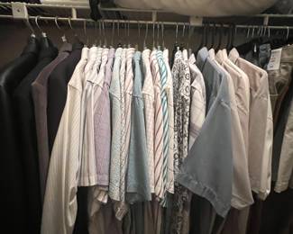 dress shirts/ long and short sleeve/ dress pants some new  with tags