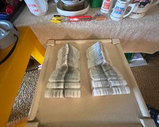 marble statue/ book ends