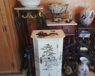Plant Stands & Tables, Vases, etc