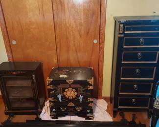 Asian style jewelry chest, Lingerie chest