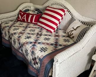 WICKER DAY BED