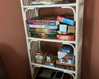 WICKER BOOK SHELVES