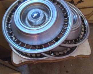 Chevy hub caps.  Beautiful condition 