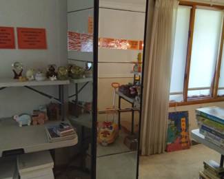 Large beautiful mirror room divider.