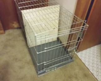 Metal dog crate