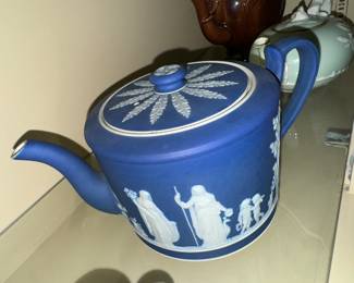 Jasperware tea pot
