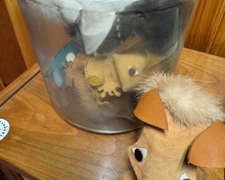 Fuzzy Squashed Critters in a jar