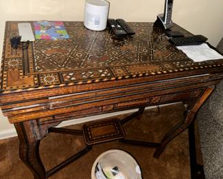 Marquetry Table with beautiful inlay