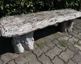 Cement, looks like a log