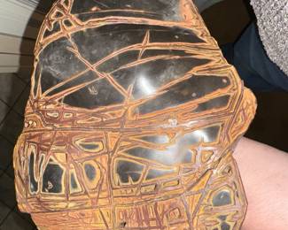 Another interesting thing that you just have to see in person... The gentleman traveled extensively, and loved his rocks and odd collectables.. 