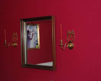 Virginia Metal Crafters wall candle holders