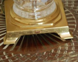 RJR Reynolds Employee Award Lamp--WATERFORD Crystal