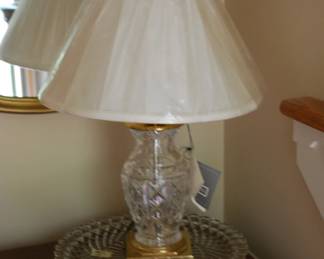 RJR Reynolds Employee Award Lamp--WATERFORD Crystal